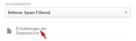 Google Analytics - Einstellungen der Datenansicht