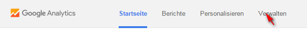 Google Analytics Menü Verwalten